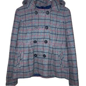 Women’s Plaid Coat Aeropostale